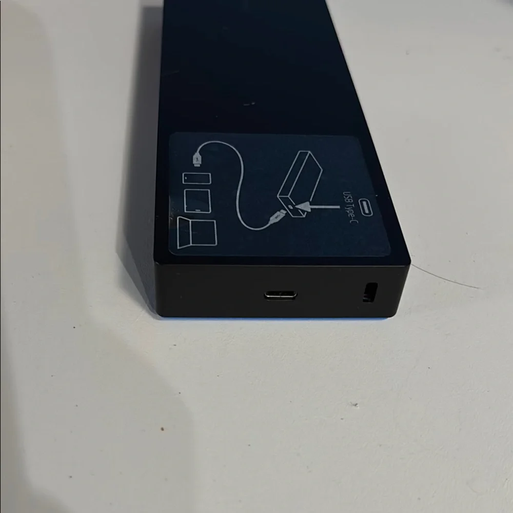 Sleek Black HP USB-C Dock